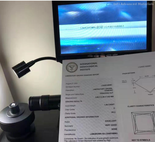 Синтетический HPHT 1 каратный лабораторный бриллиант D цвет VS2 EX бриллиант принцессы