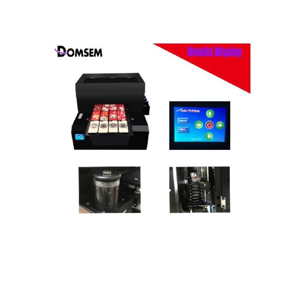 Commercial A3 UV Flatbed Printer 6 Colors Inkjet Printer For Plastic Cards