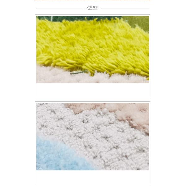 Wool Circular Living Room Floor Carpets Area Rugs Pure Handmade