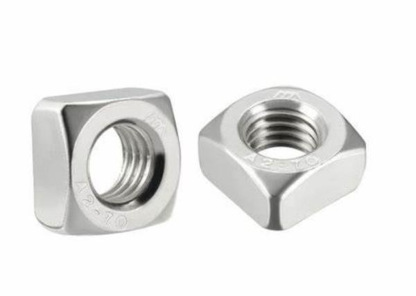 M5 18-8 Stainless Steel SS304 SS316 Square Thin Nut Plain Polished DIN557 DIN562