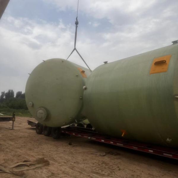 1800mm High Strength FRP Chemical Storage Tank GRP Filament Winding 3000 Gallon