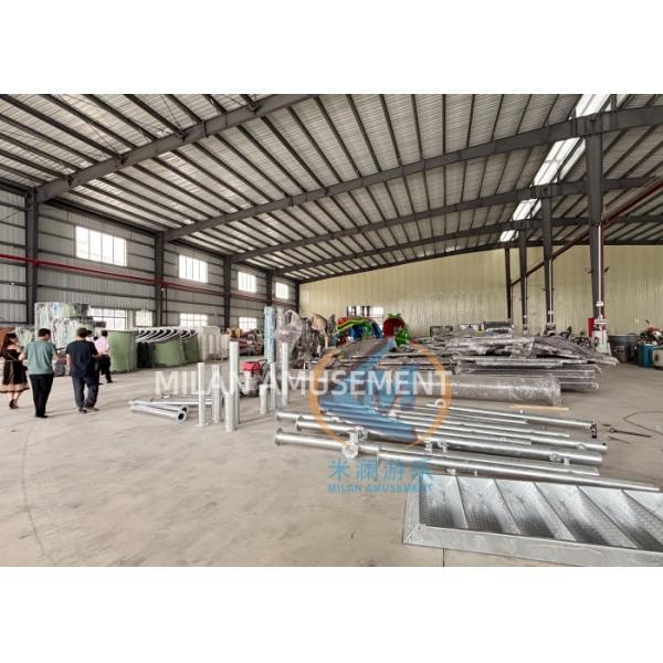 Hotel Pool Fiberglass Curved Water Body Slide For Kids Adults 60-90cm Pool Depth