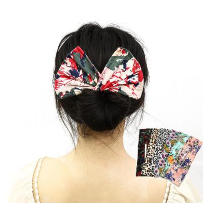 printing winding curler  Adjustable Non Slip headband smart bun ball hair circle bow lazy magic Hair Accessories