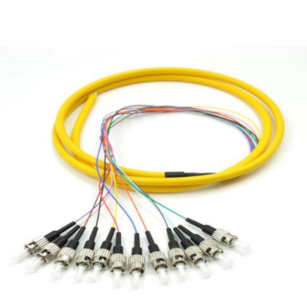 12 Core 0.9mm Cable Fiber Optic Pigtail APC Upc FC St Connector Optical Bunch Pigtails