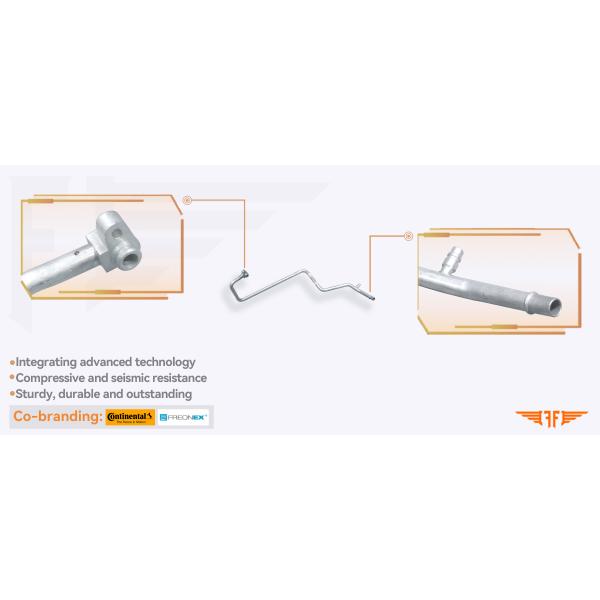 51726285 mangueras de aire acondicionado de descarga ligera de aluminio automotriz 02-11 Fiat Albea