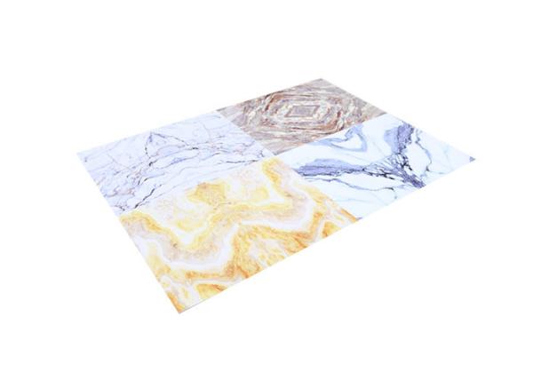 Waterproof Interior Decorative PVC Marble Sheet UV Marble Panels 2mm - 5mm