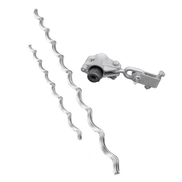 Wire Cable Suspension Clamp Flat Fiber Optic Cable For Adss Fiber Cable Line