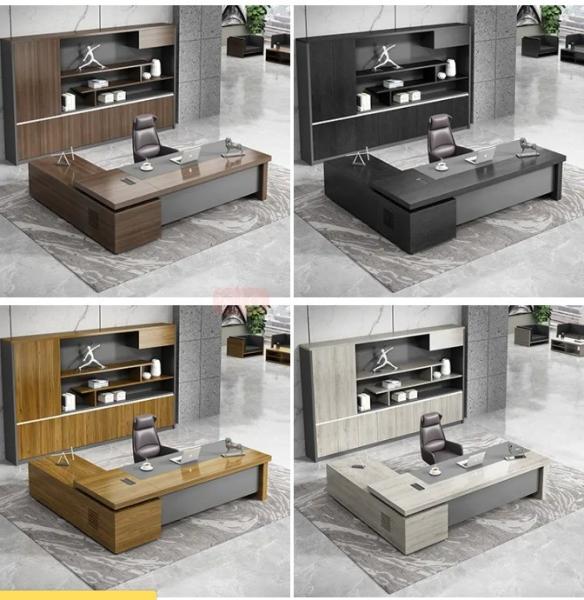 Meubles commerciaux Table de bureau moderne en bois avec une épaisseur de 50 mm