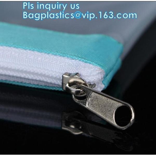Bikini Plastic Packaging Clear PVC Swimwear Wet Packaging Bag With Zipper, stand up slider Zip lockk bag for underwear bik