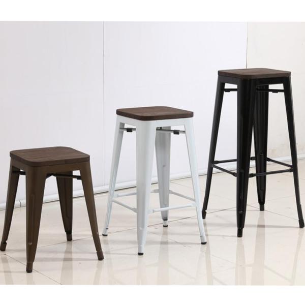 YLX-1108 Aluminium/Steel Loft Styl Square Seat Dining Chair