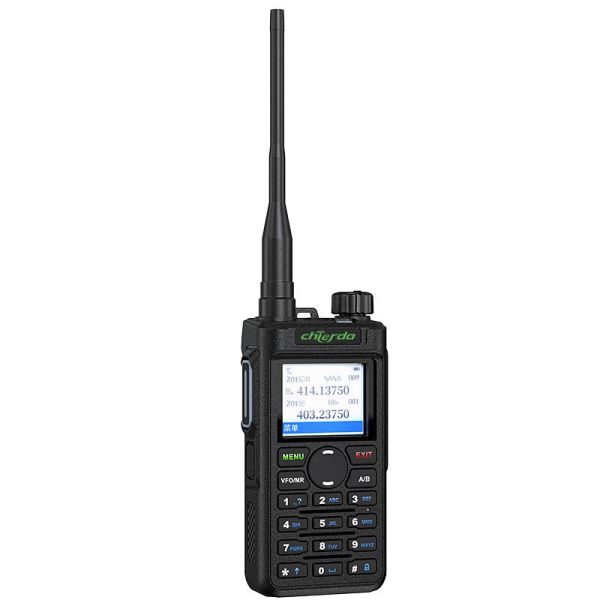 DMR Radio Walkie Talkie with Dual Band VHF UHF AES 256 Encryption and Full Keypad