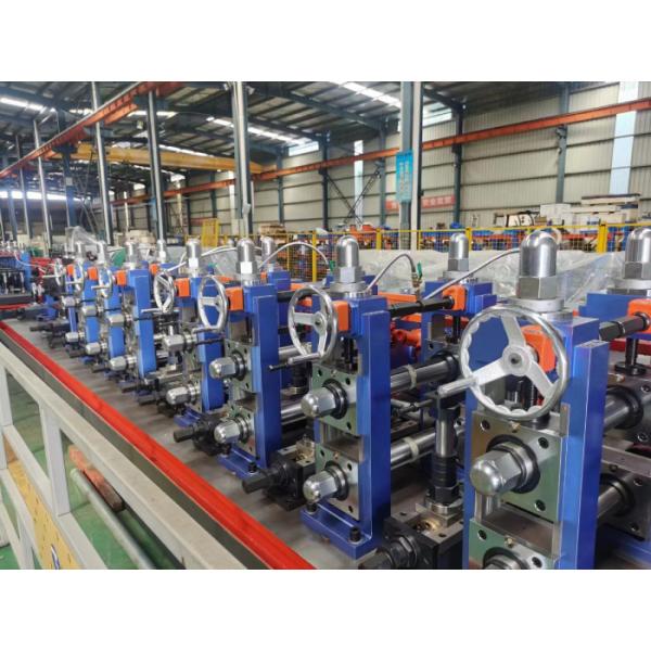 Molino de tubos de soldadura de alta frecuencia de 76 mm 200KW para bobinas de acero laminadas en caliente