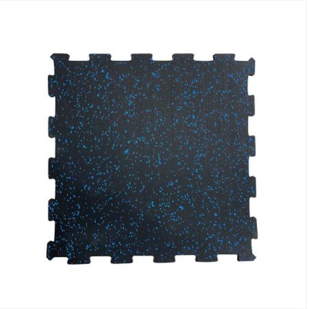Interlocking Rubber Fitness Floor Tiles 1000x1000mm Impact-Resistant