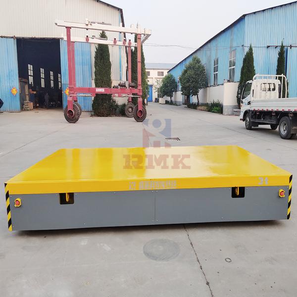 Steerable 3 Tons Electric Flat Car , Motor Driven Automatic Transfer Cart