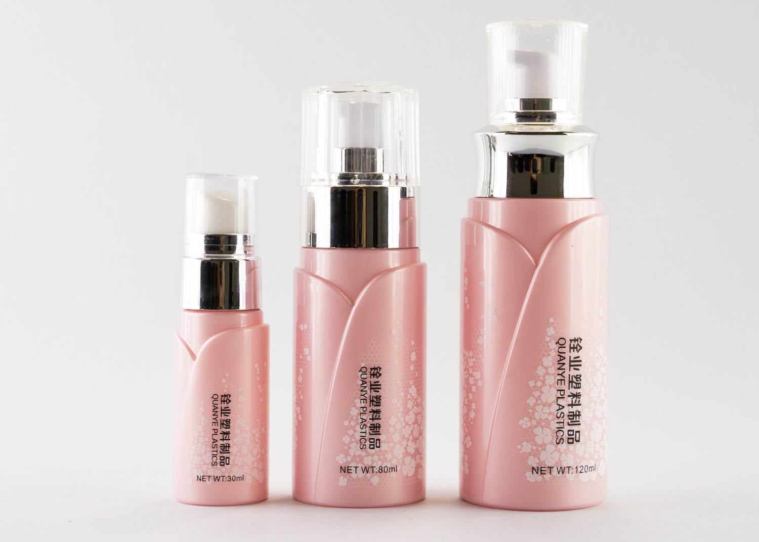 пластиковый насос 120ml разливает Emollient воду по бутылкам с крышкой золота