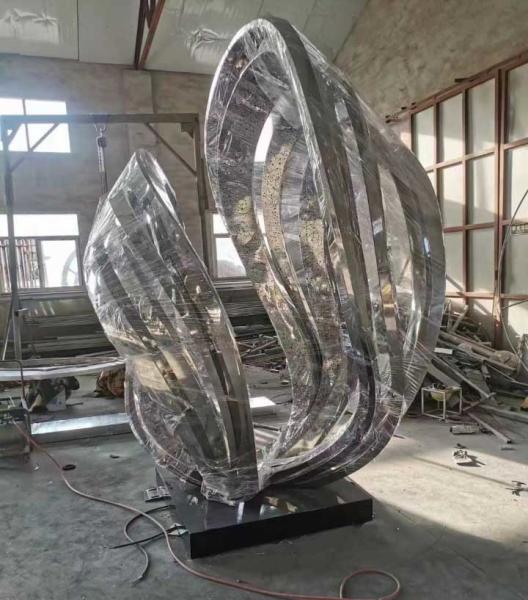 Outdoor LED Stainless Steel Metal Sculpture 3.0 Meter Height