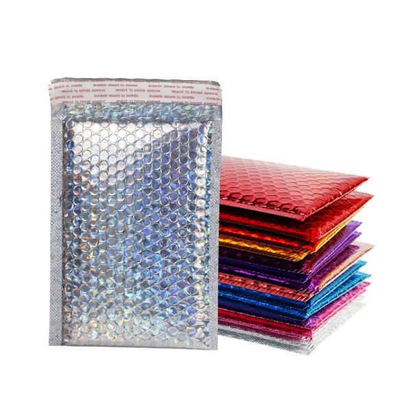 Противоугонная алюминиевая поверхность с блестящей пленкой пузырьки водонепроницаемая устойчивая к ударам горячеплавкая клеящая курьерская сумка