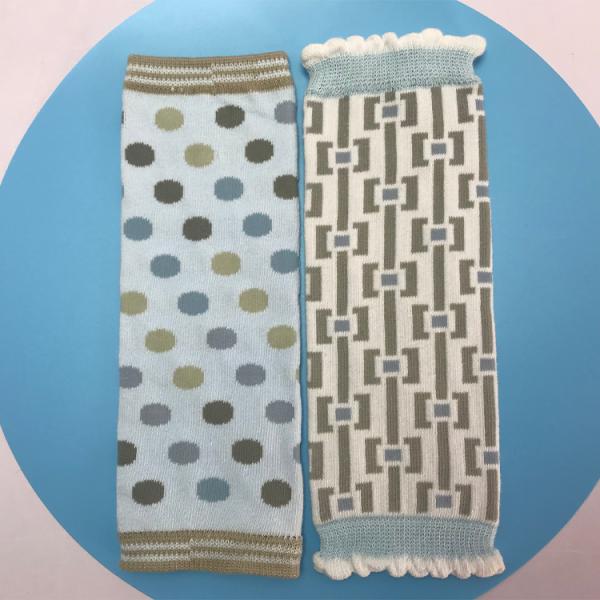 Children's Knitted Winter Leg Warmer Long Cotton Socks with Nylon Jacquard Pattern