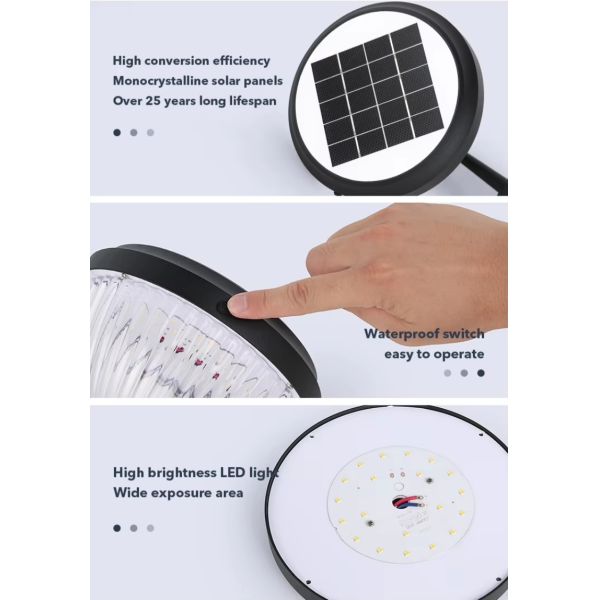 Waterproof Solar Wall Sconce Light – 200LM Bright LED for Home Exterior