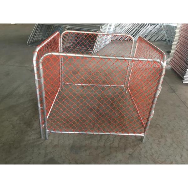 Rubbish Cage 50mm*50mm orange chain link infilled mesh construction barriers