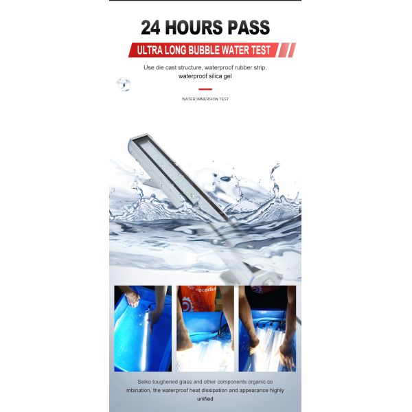 Luces de trabajo para máquinas CNC de aluminio, vidrio templado, IP68, 300 mm, 400 mm, 600 mm