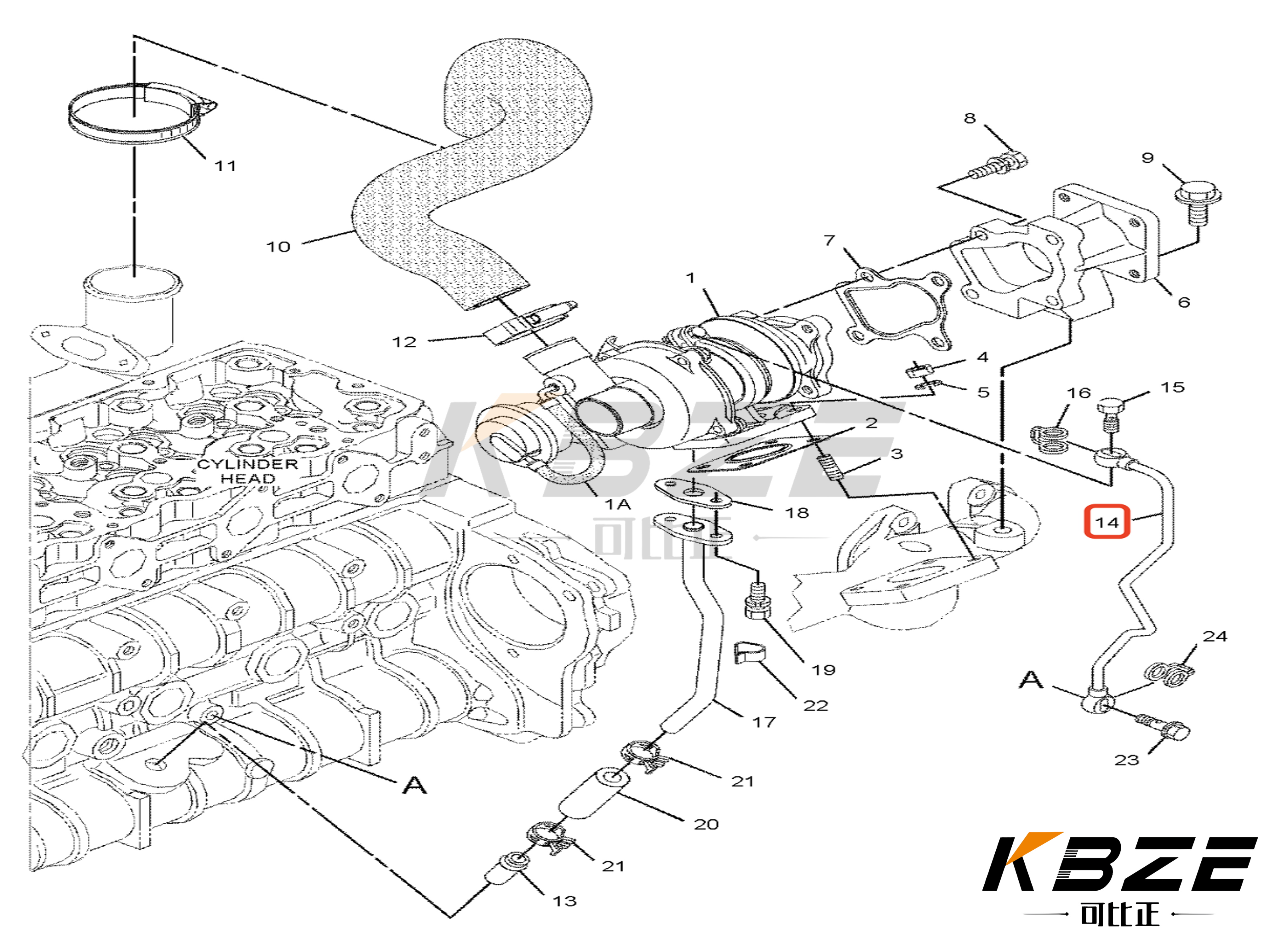 CAT C2.6 CA4181499 418-1499 4181499 4181499 трубка в виде масла для CAT E306E E307E И KUBOTA V2607 V2403
