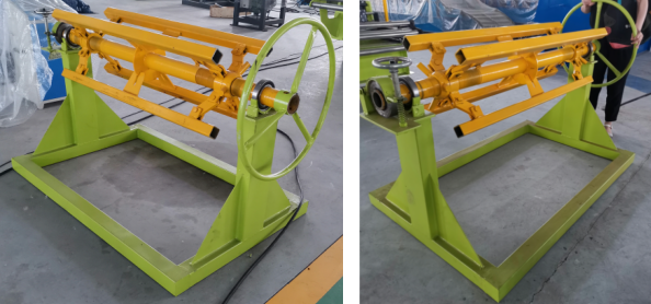 350H Steel Glazed Tile Roofing Machine Gcr15 Roller 5.5KW Step Tile Machine