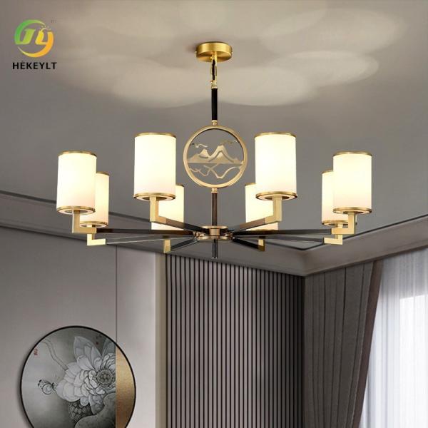 Living Room Study Bedroom LED Chandelier Lighting Dining Room Copper Lighting
