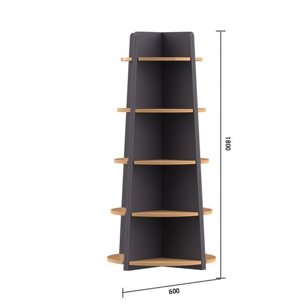 Portable 180cm Wooden Brochure Display Stands Configurable Beverage Display Racks