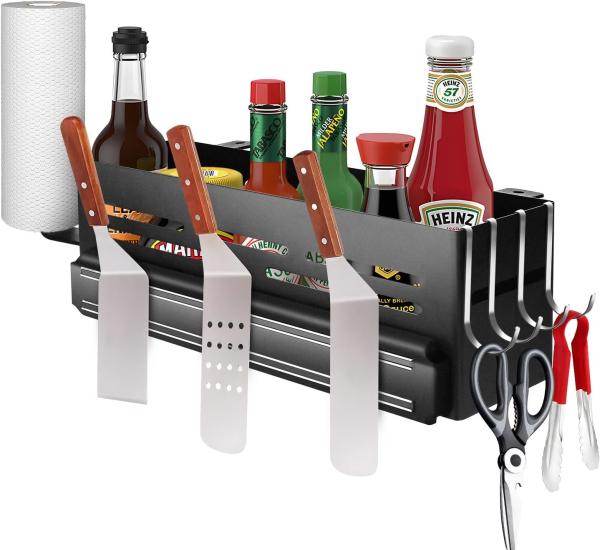Organize Your BBQ Station Griddle Storage Caddy for Blackstone 28''/36'' Griddle Grill