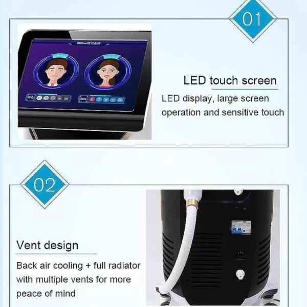 Diode Laser Permanent Hair Removal Machine 755nm 808nm 1064Nm Medical Beauty Equipment