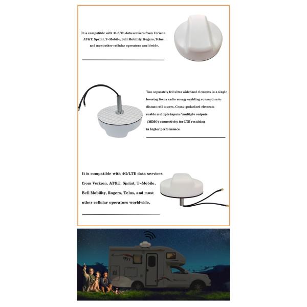 Всенаправленная антенна 2500-2700MHz ТВ RV антенны WiFi 4G LTE MIMO на открытом воздухе