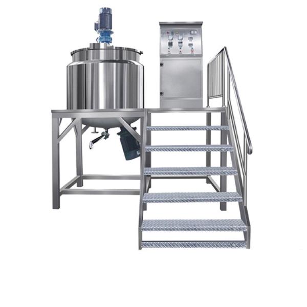 500L Stainless Steel Vacuum Emulsifier Mixer with Homogenizer for Cosmetic Cream