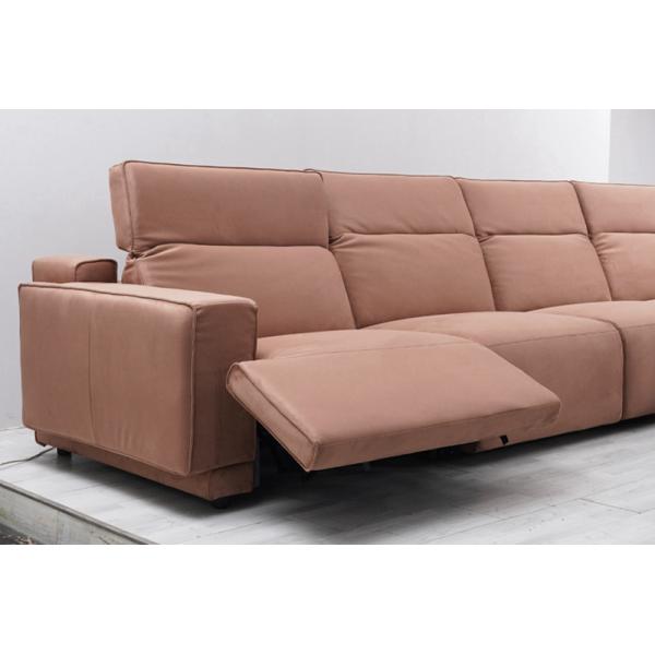 BN Furniture Sofa Italian Minimalist Scrub Sofa Leather Chair Sofa Chaise Corner Electric Functional Recliner Sofa