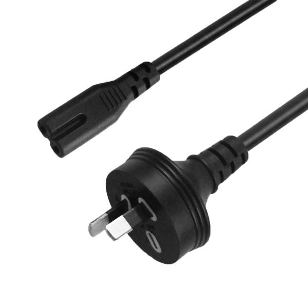 PVC Australian Extension Cord , C7 2 Pin Power Cable For TVs Electronics