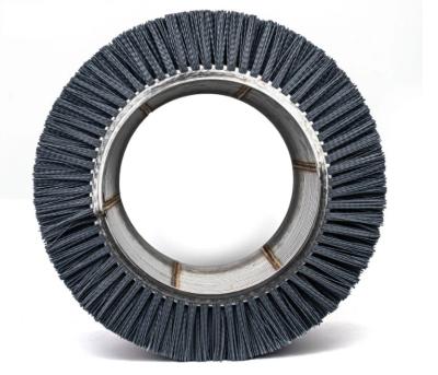 escova de fio de lustro Deburring da espiral do rolo da cerda de 0.5mm