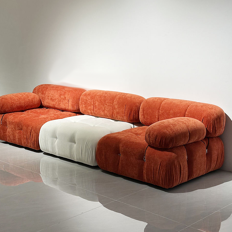 Modern Reclining Upholstered Eco-Friendly Vacuum Packing Fabric 35D Sponge Modular Sectional Sofa Set for Living Room