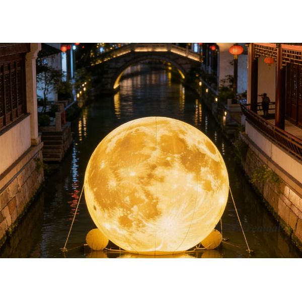 Inflatable Moon Planet Light LED Event Festive Atmosphere Decoration