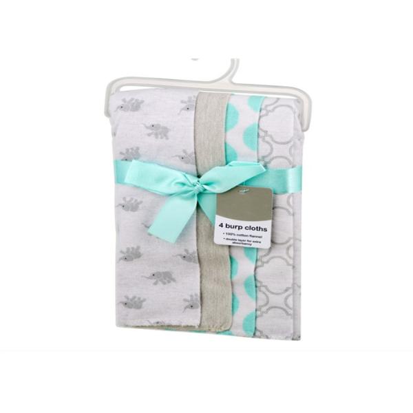 Breathable Cosy Baby Feeding Cloth , 100% Cotton Flannel Burp Cloths Low Cadium
