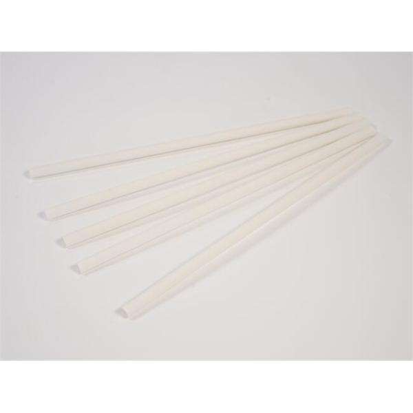 Paille organique jetable blanche de blé, pailles de Boba de fibre de bambou de