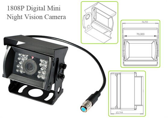 M605HD Car Video Recorder 4 CH 3g Rugged SD Card Mdvr 4pcs Cameras AVI