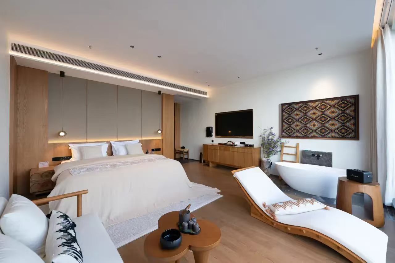 Modern Resort Bedroom Furniture Natural Resort Guest Room Furniture