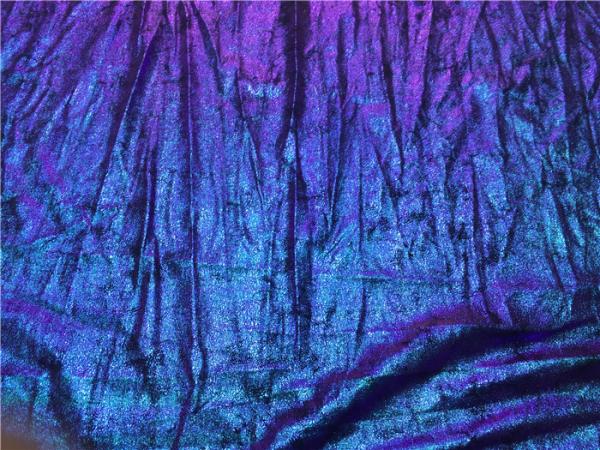Anti - Mildew Garment Leather Fabric 54 Width Purple Color Customized Printed