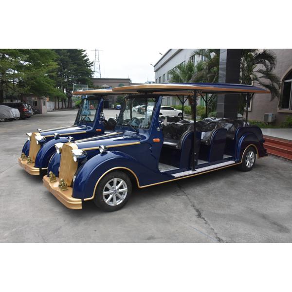 Metal Body 5KW AC Motor Vintage Golf Carts 8 Passenger Classic Electric Car