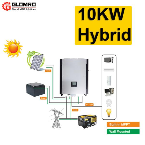 Outre du système d'alimentation hybride de système à énergie solaire de picovolte de grille pour 5kw à la maison 10kw 20kw