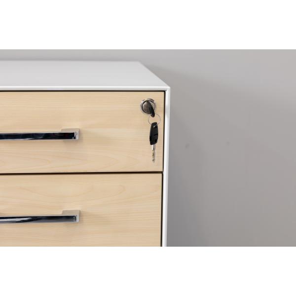 Шкаф постамента деревянного ящика прибора 3 наклона фронта анти- мобильный с подносом карандаша