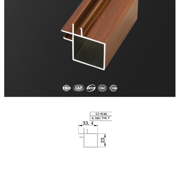 Печатание бумаги переноса цвета Семи законченного алюминиевого квадратного трубопровода деревянное для неофициальных советников президента