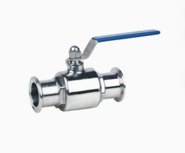 Stainless Steel Hygienic 2 Way Ball Valve Tri Clamp Connection for Food Beverage Pharmaceutical Pipeline