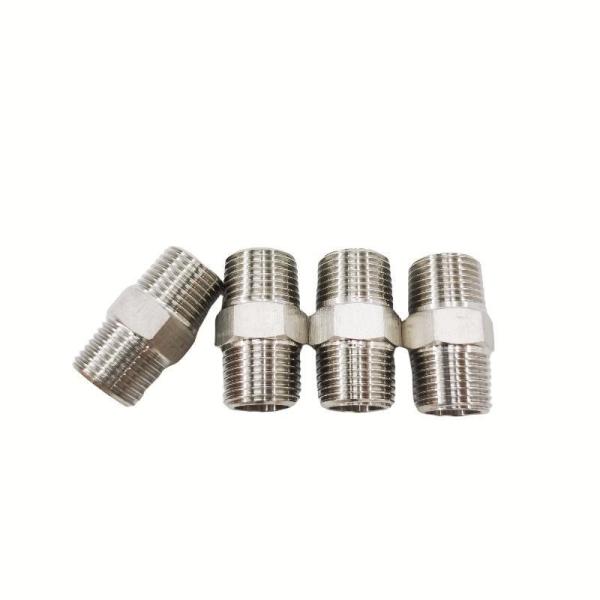 Aço inoxidável 1/4 de polegada 1/2 de polegada fio mamilo para instalações de encanamento Modelo NO. mamilo