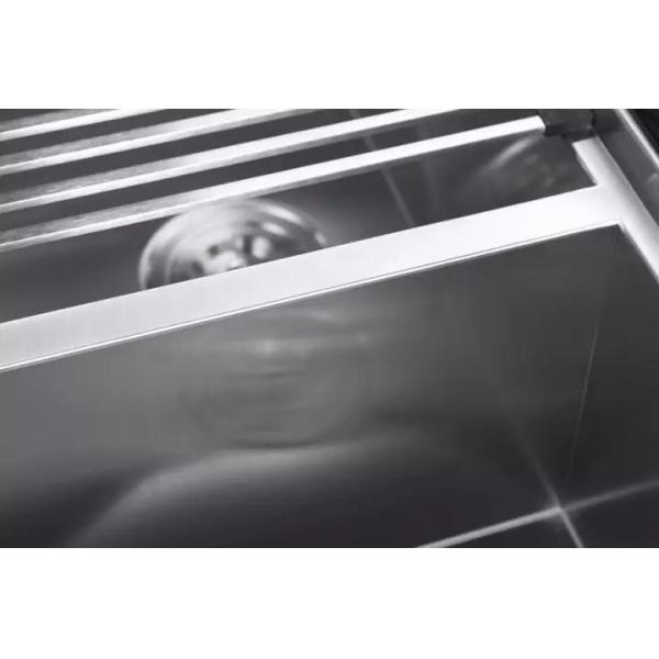 16G Thickness Undermount Stainless Steel Kitchen Sink Drainboard Brushed Surface Australia Style